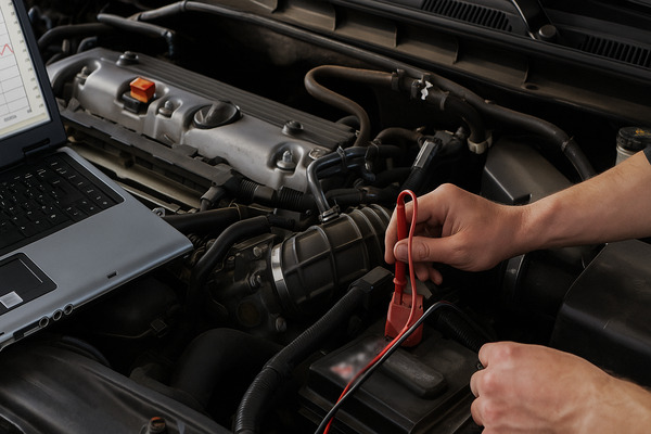 Проверка электронных модулей и управляющих компонентов дизельного двигателя